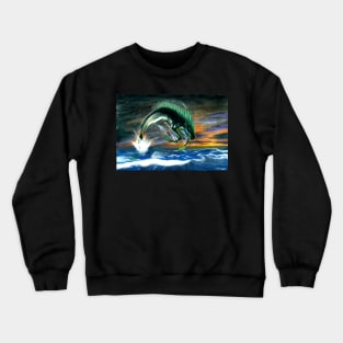 Mythological Hippocampus Crewneck Sweatshirt